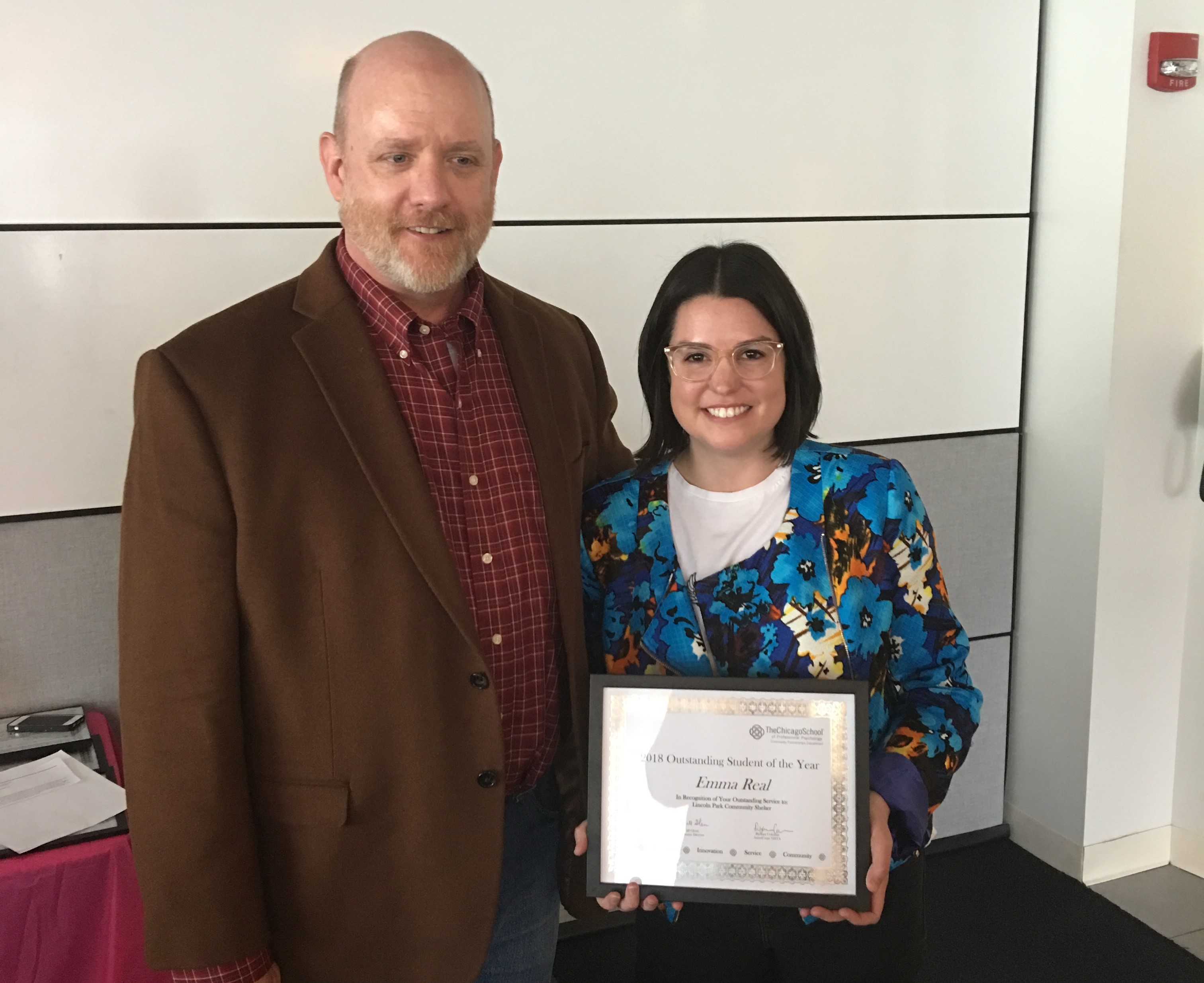 Outstanding Student Awards - Emma Real, Masters in Counseling Psychology – Lincoln Park Community Shelter